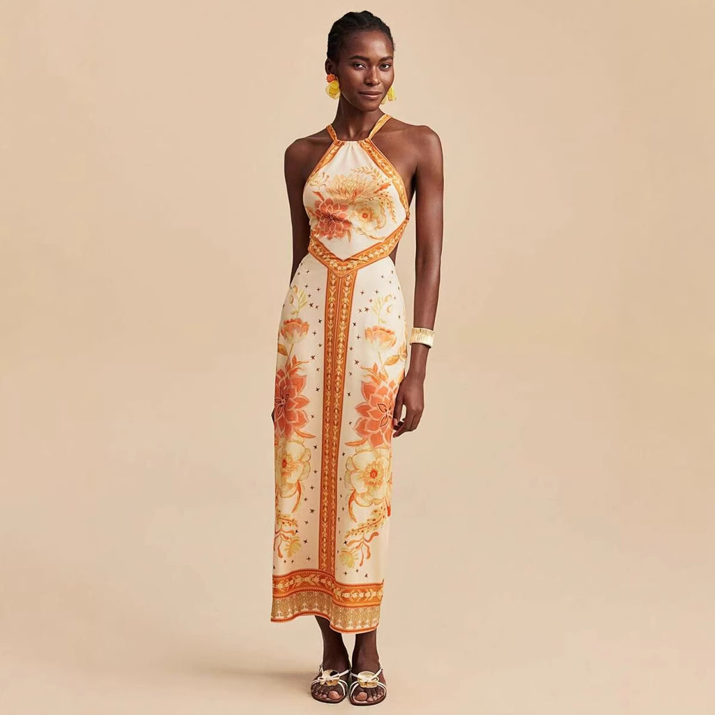 Women's Lace Halter Dress