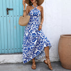 Women's Backless Halter Dress