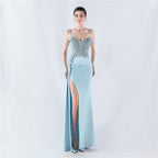 Women's Satin Floral Dress