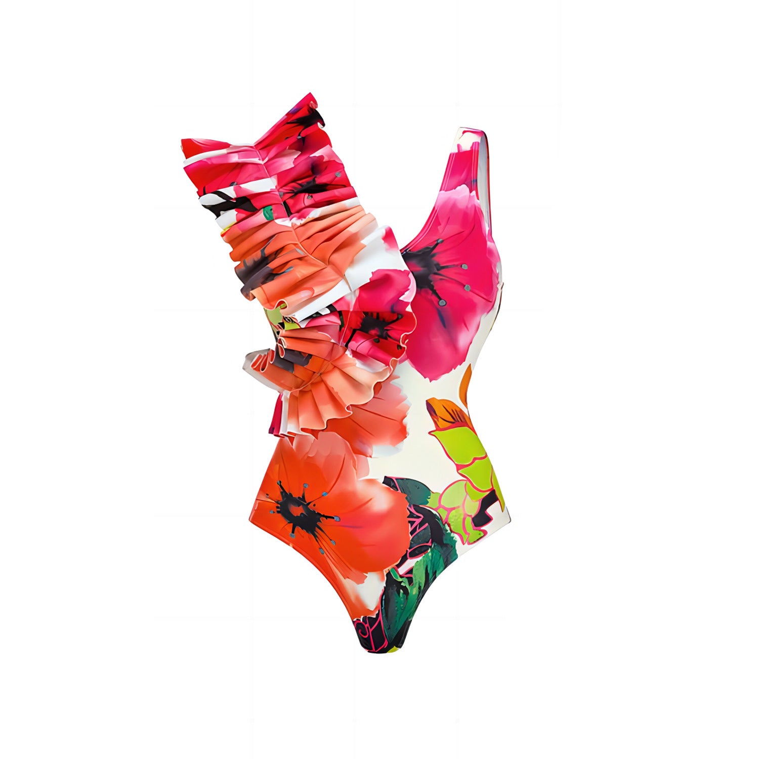 Flounce One-piece Swimwear
