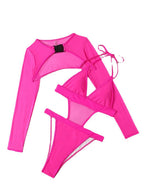 Solid Color One-piece Swimwear