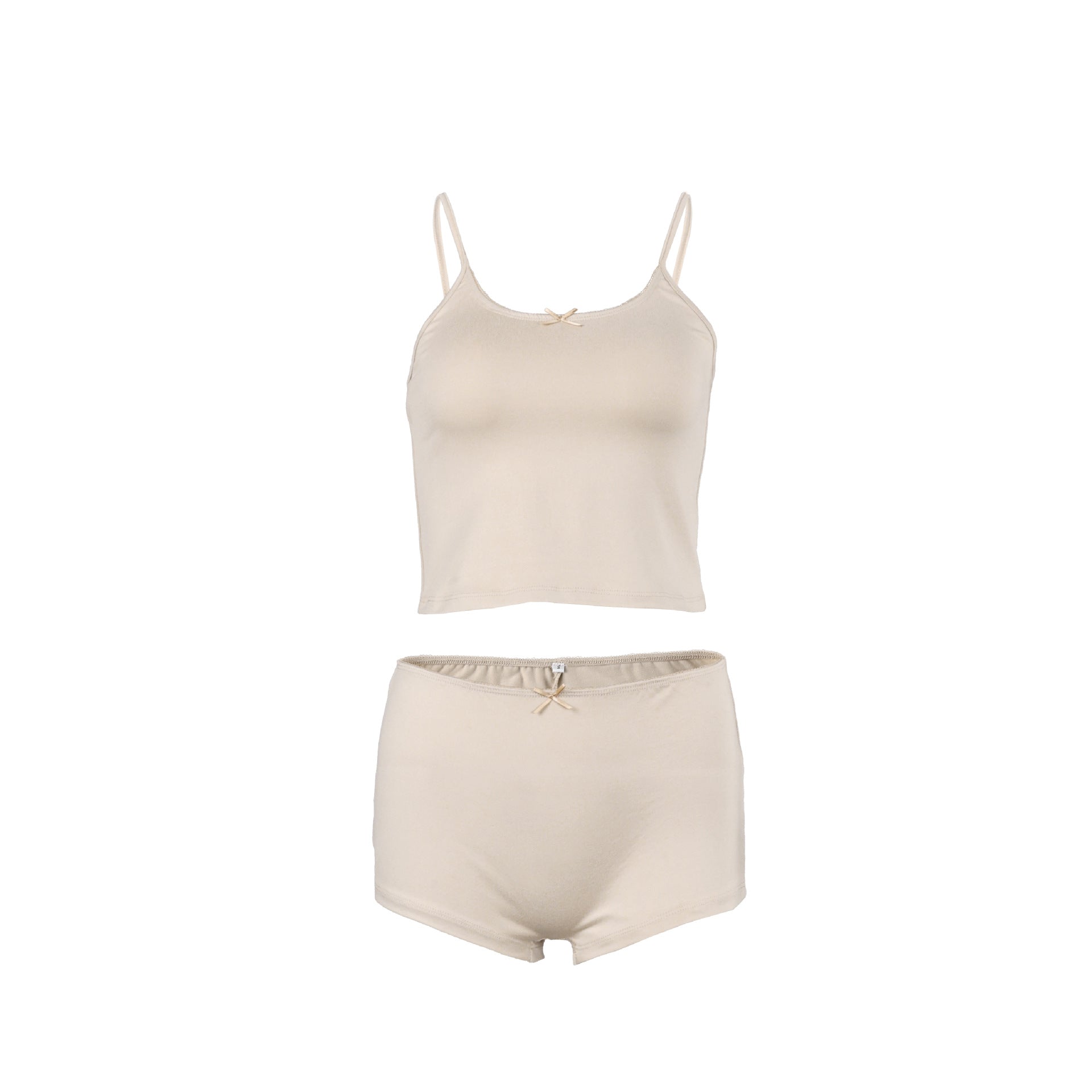 Women's Knitted Camisole & Shorts Pajama Set