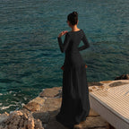 Women's Long Sleeve Cutout A Line Dress
