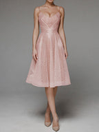 Women's Embroidered Sleeveless V-Neck Dress