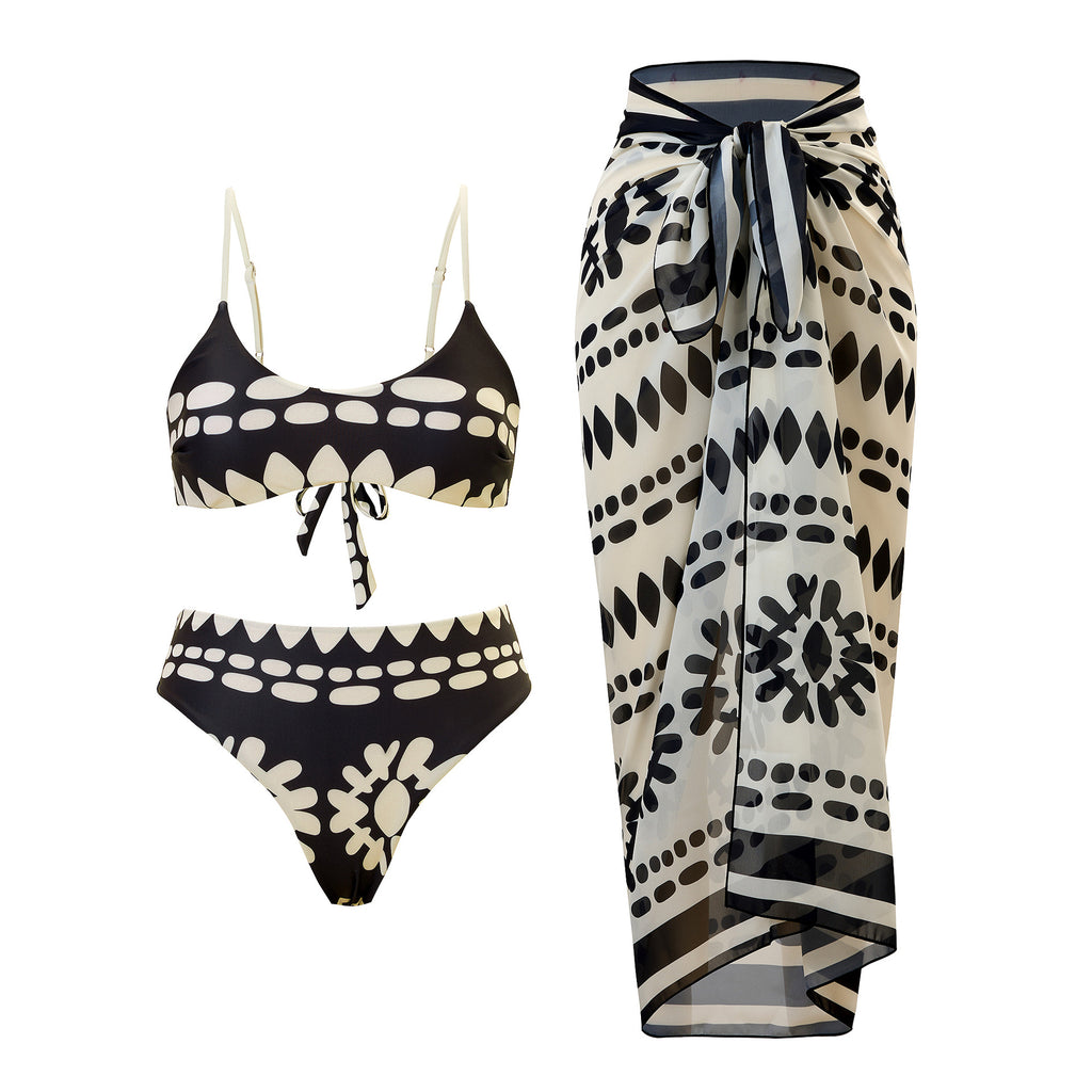 Split Three One-piece Swimwear