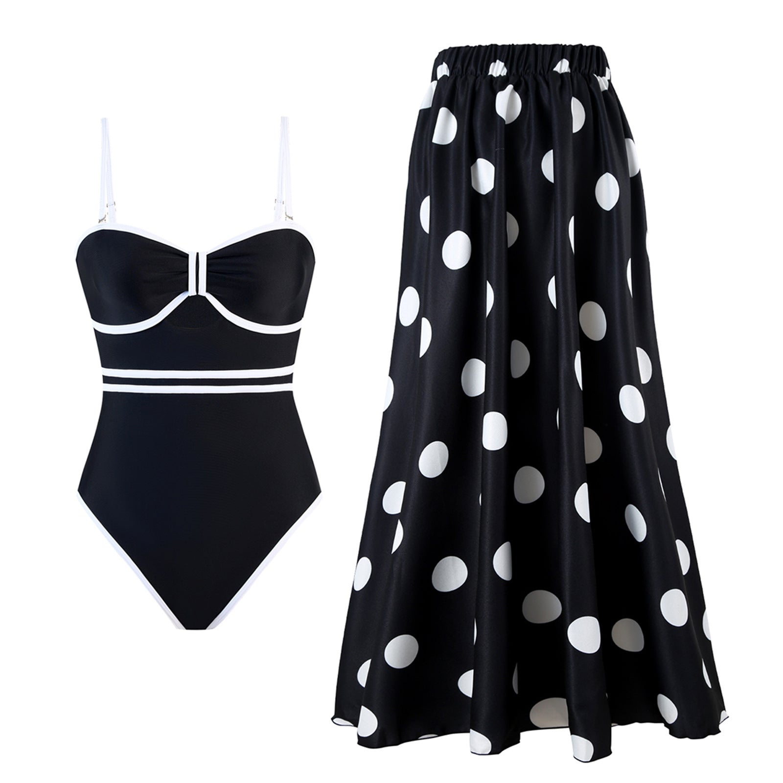 Covering Belly One-piece Swimwear