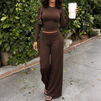 Women's Minimal Art Draped Two-piece Set