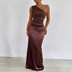 Women's Autumn One-Shoulder Skirt Two-Piece Set