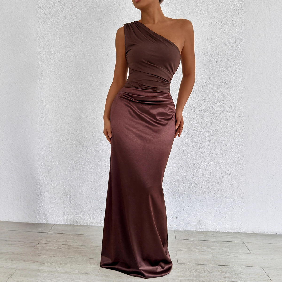 Women's Autumn One-Shoulder Skirt Two-Piece Set