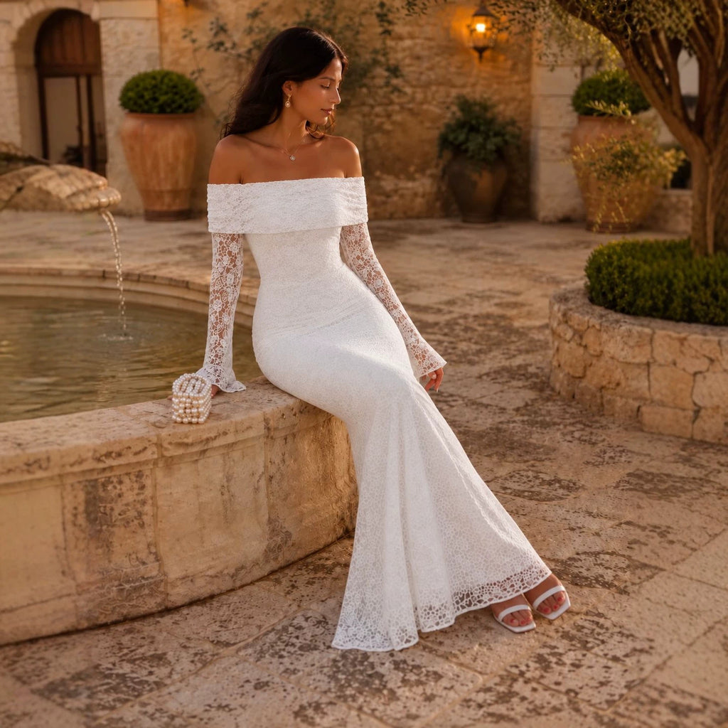 Women's Lace Fishtail Wedding Dress