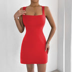 Spaghetti-Strap Bodycon Mini Dress