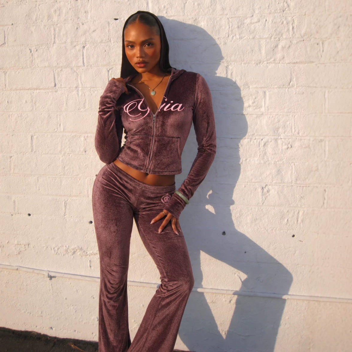 Women's Two-Piece Hooded Sports Set