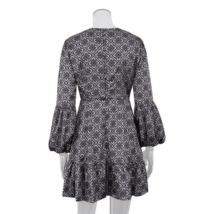 Early Retro Ethnic round Neck Slim Fit