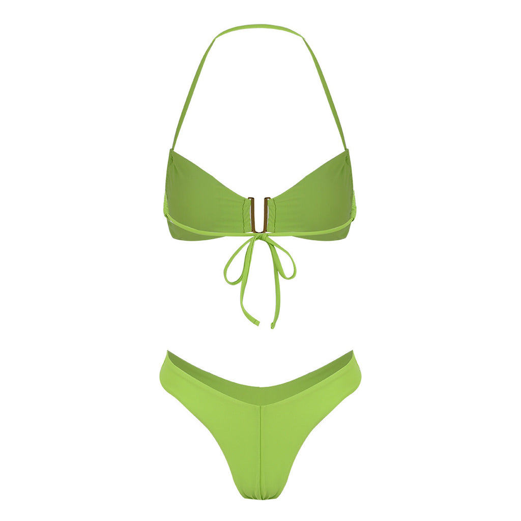 Fresh Solid Bikini Swimwear