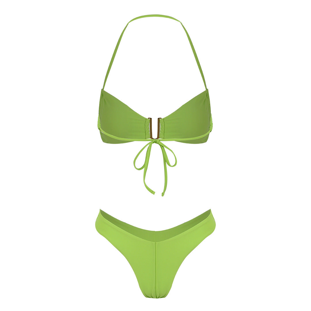 Fresh Solid Bikini Swimwear