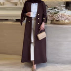 Designer Model Comfortable Midi Elegant Trench Coat Overcoat