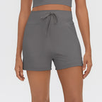 Women's High-Waist Pocket Fitness Shorts