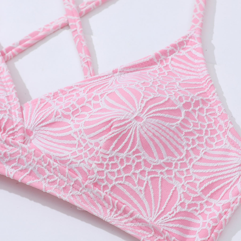 Vacation Lace One-piece Swimwear