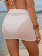 Solid Color One-piece Swimwear