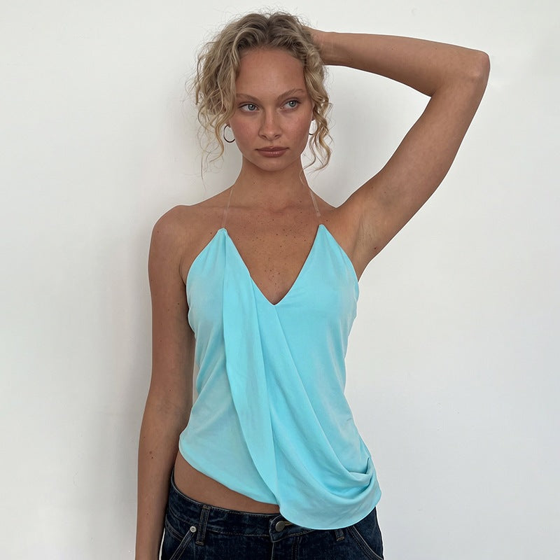 Women's Sleeveless Halter Top