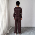 Women's Colorblock Casual Two-Piece Set