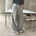 Women's Pleated Wide-leg Office Pants