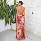 Women's Backless Halter Dress