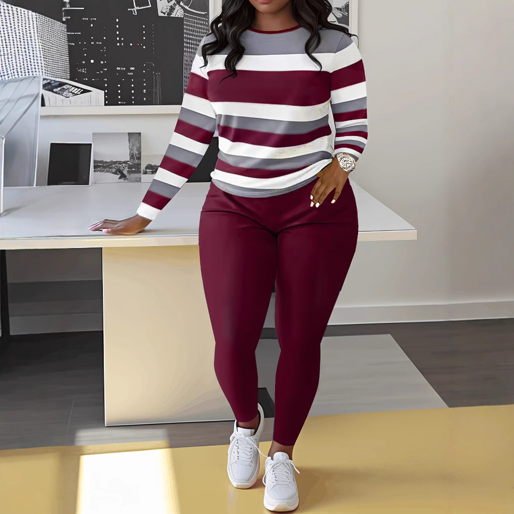 Women's Office Spring Autumn Plus Size Positioning Printing Comfort