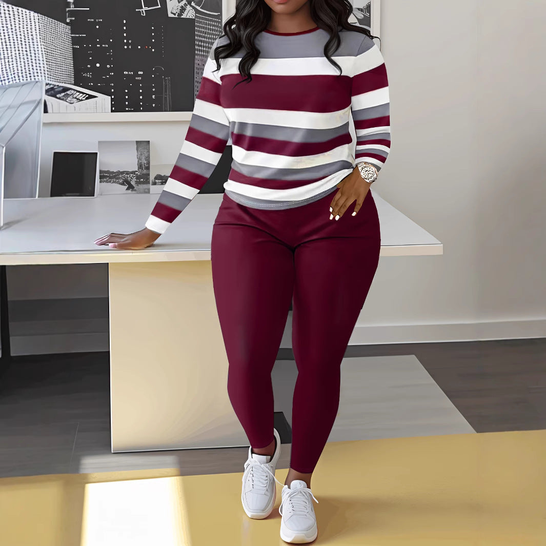 Women's Office Spring Autumn Plus Size Positioning Printing Comfort