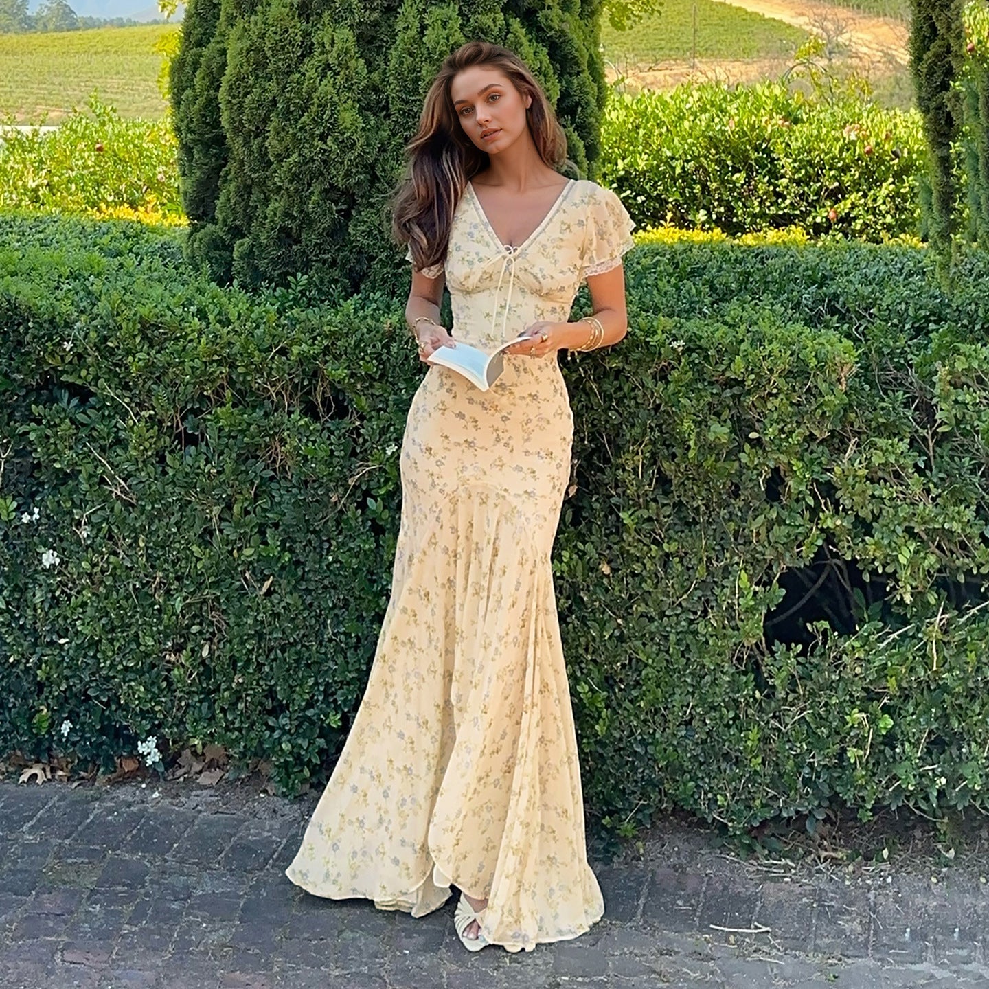 Women's Lace Floral Dress
