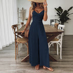 Women's Backless Wide-Leg Jumpsuit