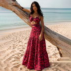 Printing Hollow One-piece Swimwear