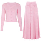 Women's Knit Skirt Suit Two-Piece Set
