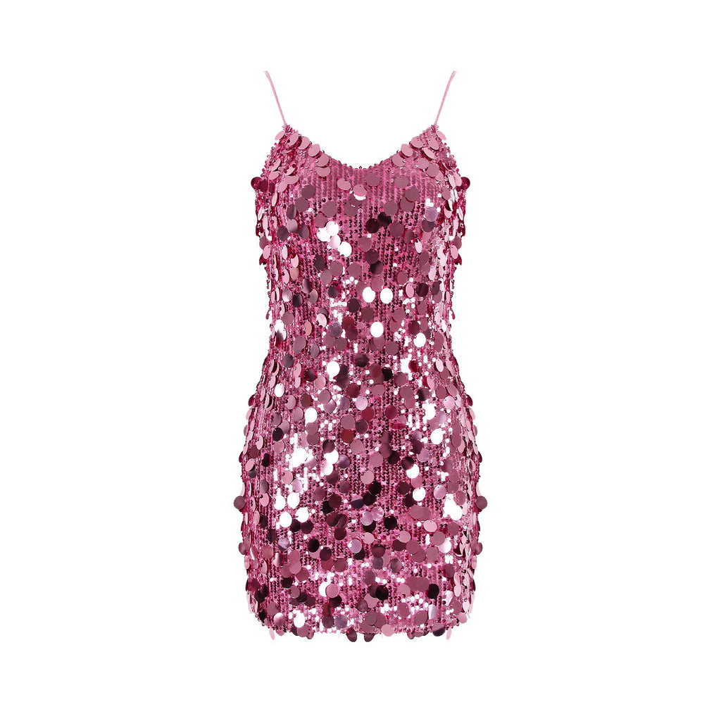 Party Dress Sequin Sling Hip