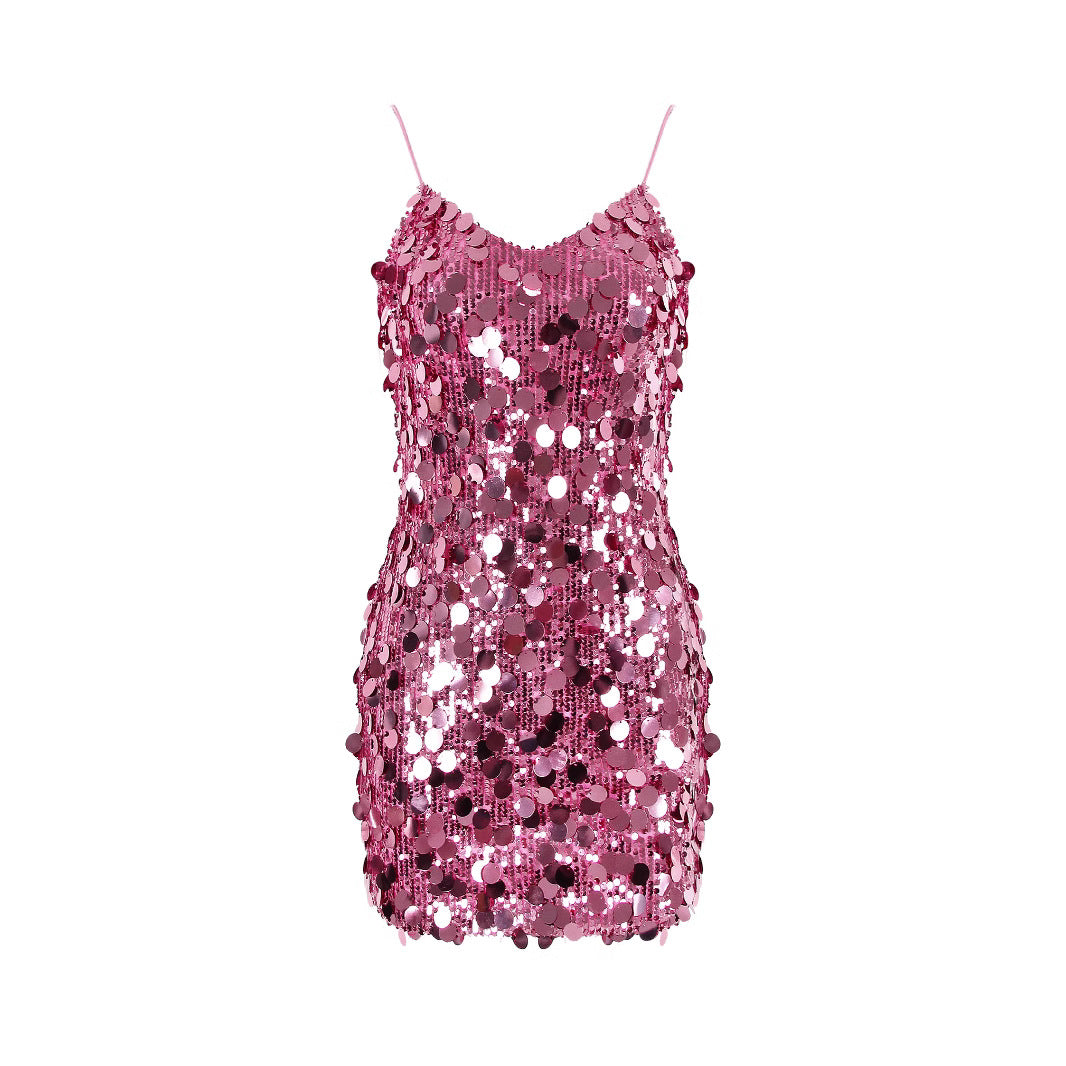 Party Dress Sequin Sling Hip