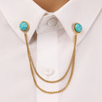 Turquoise Collar Pin