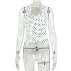 White Polka Dot