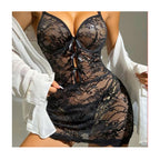 Midnight Charm Sexy Lingerie Sexy Strap Backless Lace Nightdress Mini Transparent Temptation