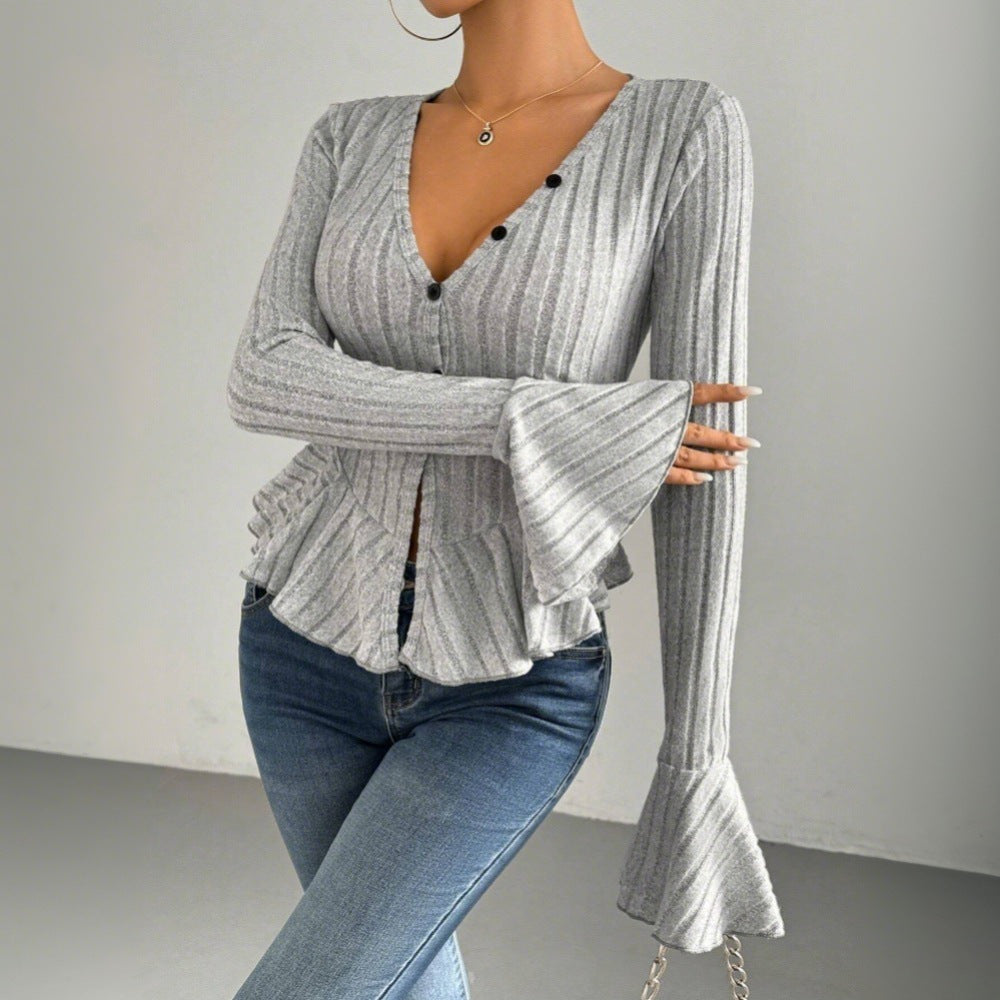 Women's Women's Elegant T Shirt Cold Lightly Mature Slim Top