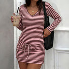 pink brown stripes