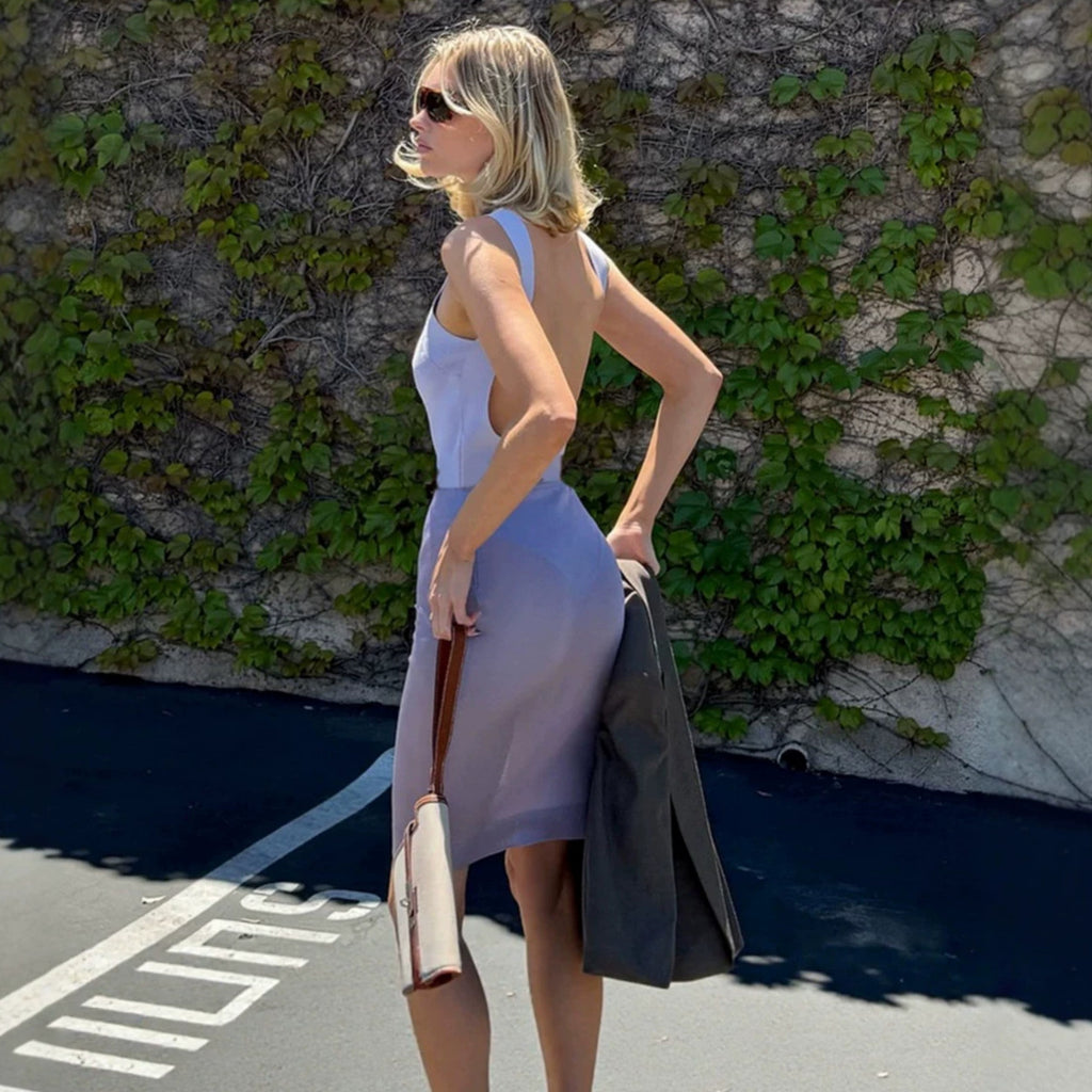 Women's Lace Backless Dress
