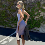 Women's Lace Backless Dress