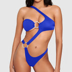 Solid Color One-piece Swimwear