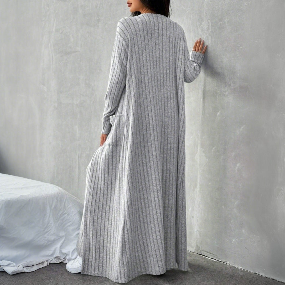 Spring Summer Women Clothing Idle Casual Home Knitted Three Piece Set
