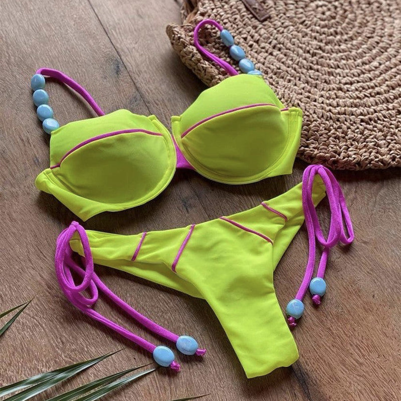 Sunken Stripe Bikini Swimwear