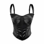 High Grade Solid Color Boning Corset Bra Summer Slim Fit
