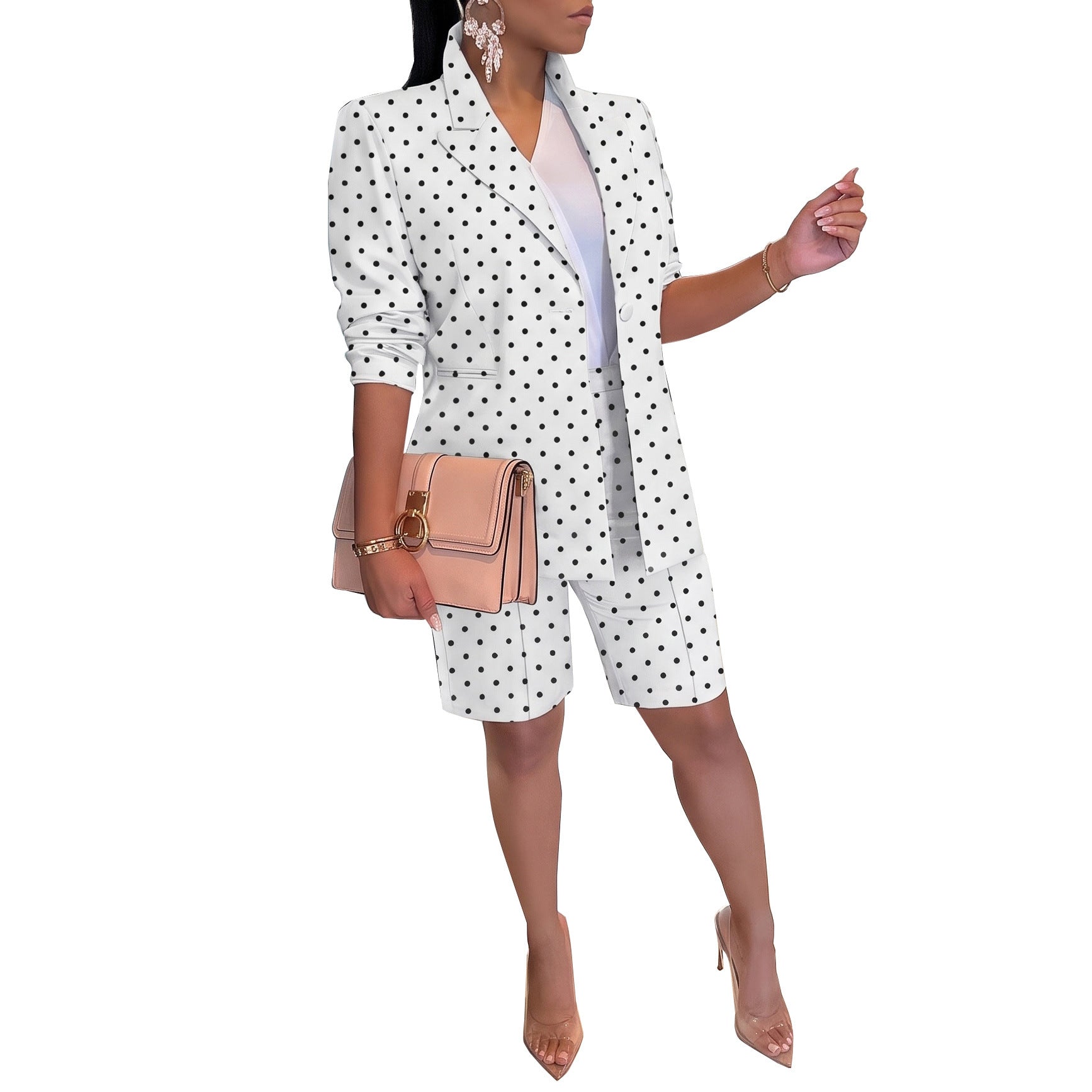 White Polka Dot