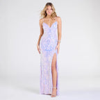 Women Clothing Party Sequined V neck Sexy Dress