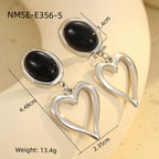 Steel Color Black Agate