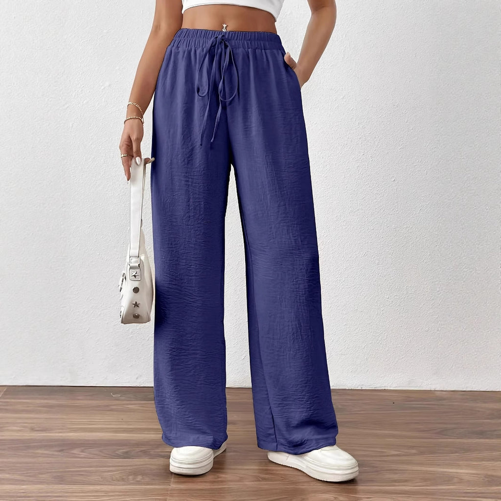 Women's High-Waist Wide-Leg Trousers